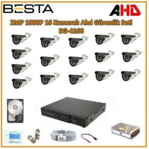 16 kameralı güvenlik sistemi